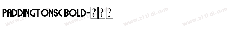 PaddingtonSC Bold字体转换